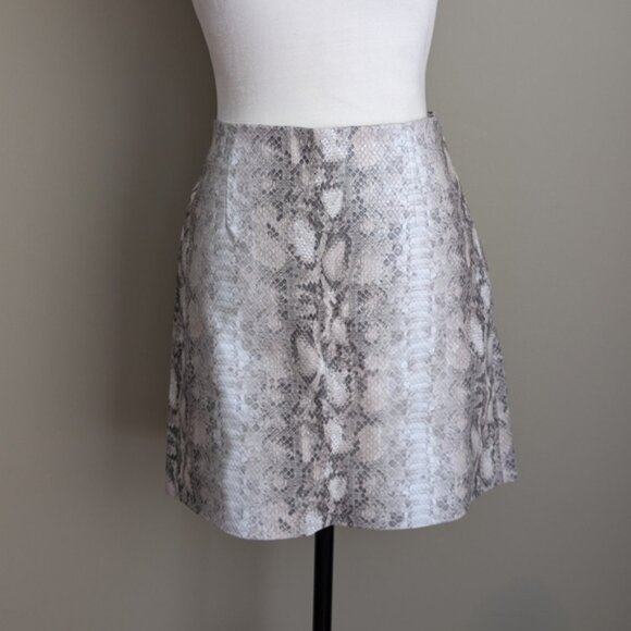 Dynamite faux leather snakeskin print mini skirt - Picture 1 of 4
